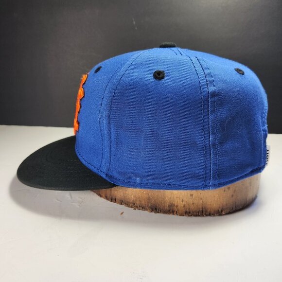 Neff Headwear Flat Bill Snapback Cap Hat Black Blue Orange Adjustable - Picture 6 of 12